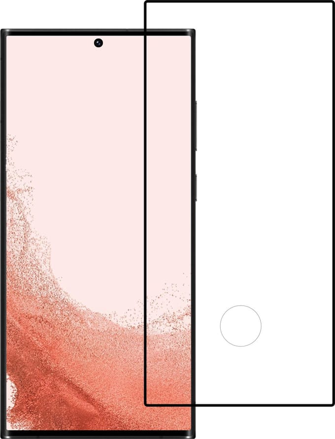 Screenprotector - Geschikt voor Samsung Galaxy S22 Ultra - Full Cover - Gehard Glas - Beschermglas - Tempered Glass - Screen Protector