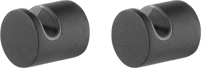 Tiger Bold - Handdoekhaak klein - 2 stuks - Draaggewicht 3 kg - Zwart