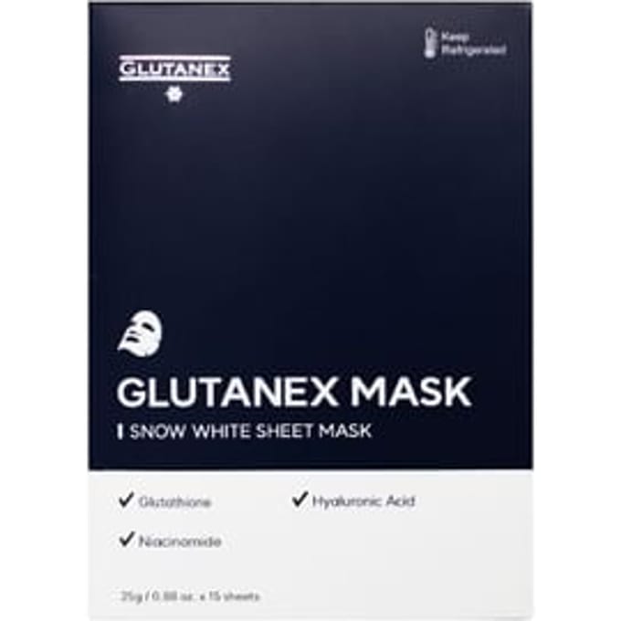 GLUTANEX - Snow White Sheet Mask 15 pcs Set 25g x 15 pcs