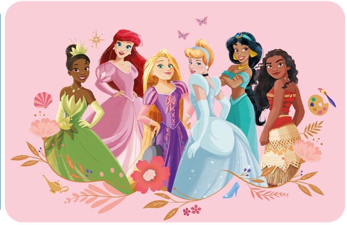 Disney Prinses Samen placemat 43x28 cm