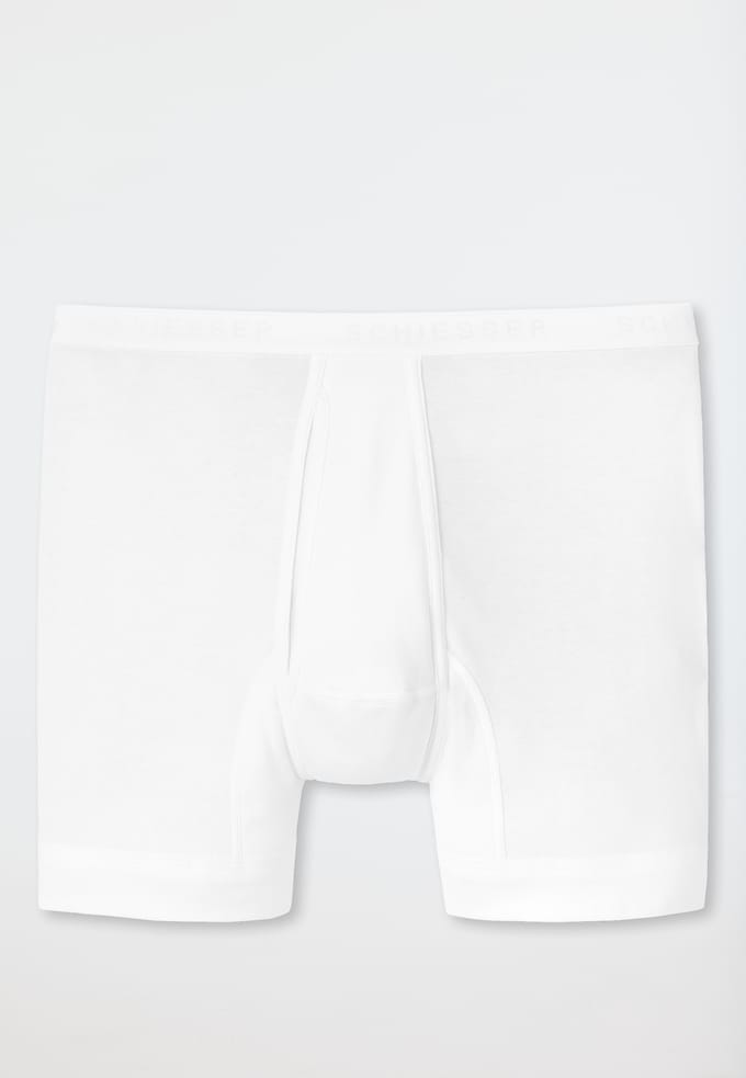 Schiesser Original Feinripp Heren Short Ondermode - Wit - Maat M