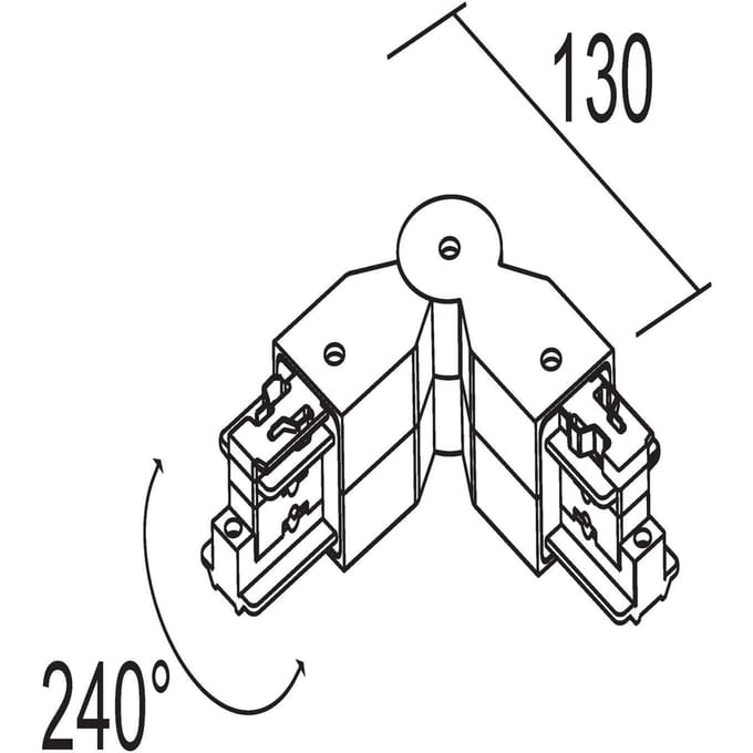 Ivela zwenkverbinding 3-fasensysteem LKM wit