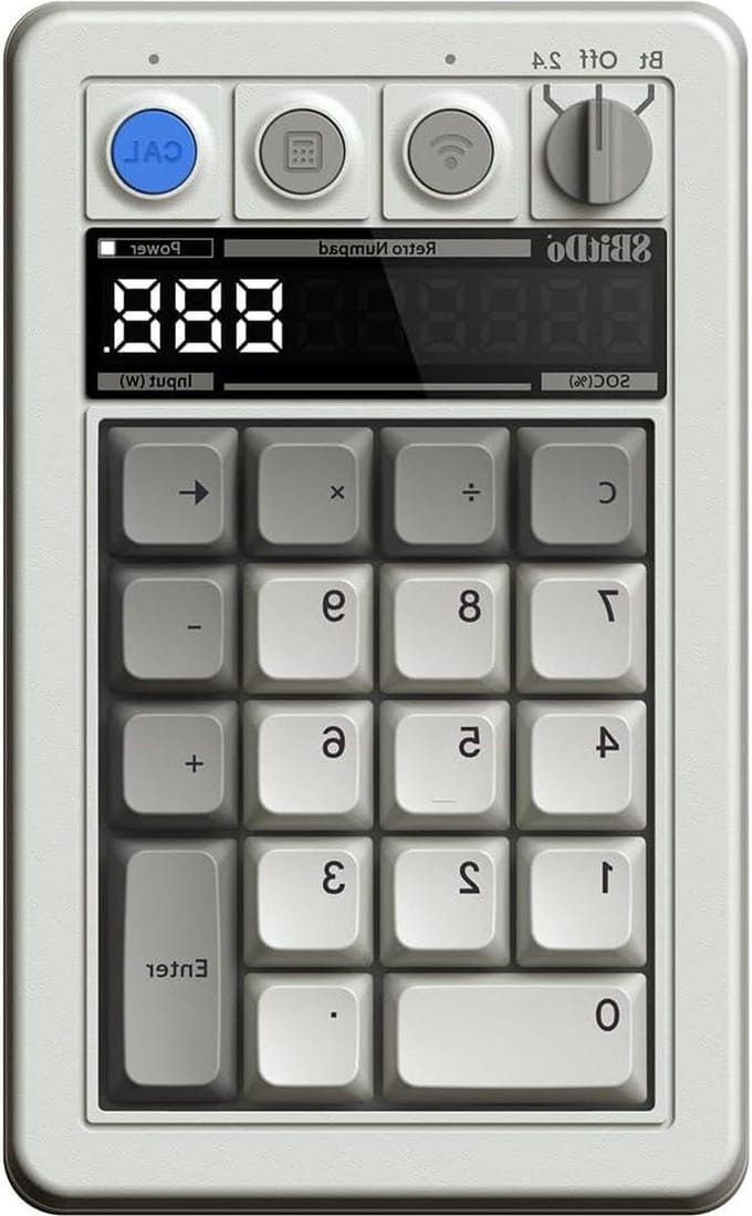 Mechanical Numpad Supports Calculator Mode Bluetooth- 18 Keys - Windows Android - M Edition