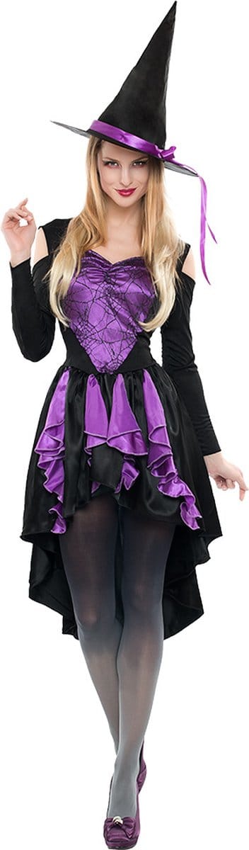 Boland - Kostuum Widow witch (M/L) - Volwassenen - Heks - Halloween - Horror -Heks
