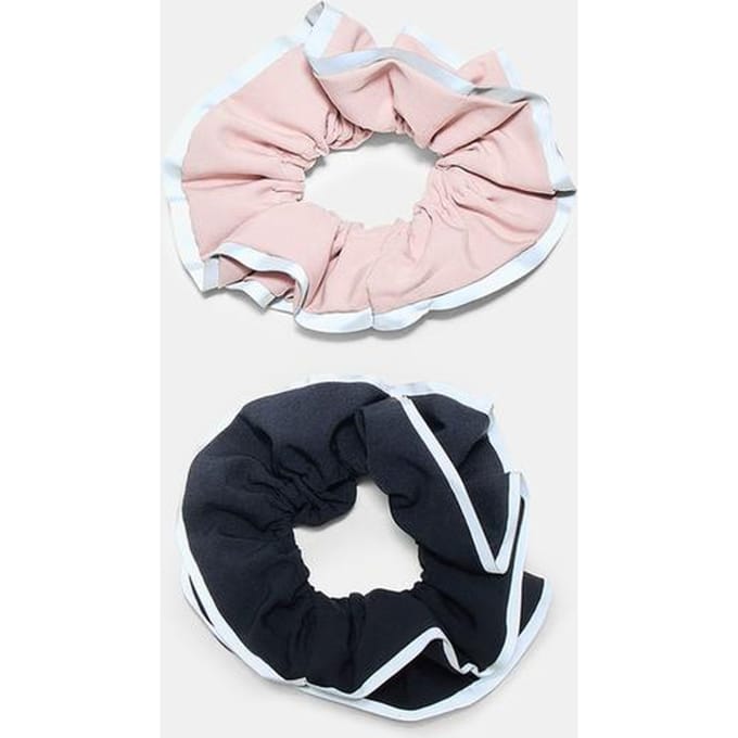 Stradivarius Set van 2 sportieve haarelastiekjes  Pastelroze OS