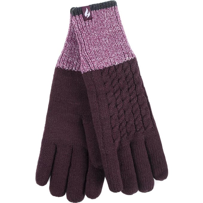 Heat Holders Dames Thermische Winterhandschoenen Kidson - Moerbei