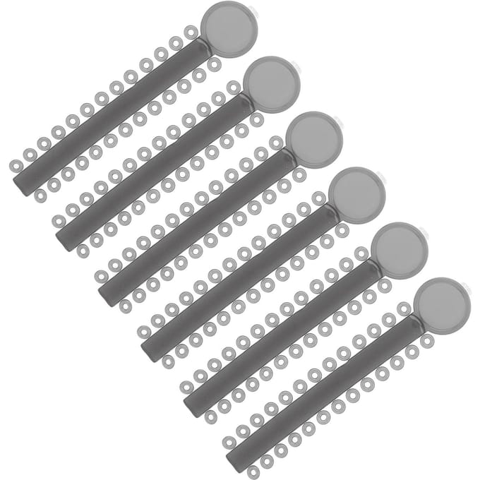 40 Strips Orthodontische Elastomeer Ligatuur Tie Orthodontische O-ringen Beugel Elastiekjes Type 2 gray