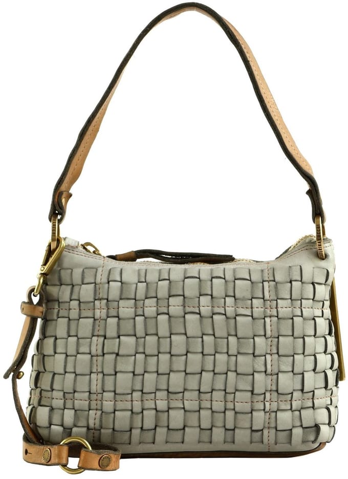 CATERINA LUCCHI Leren schoudertas Asia Shoulder Bag Grigio Chiaro grijs