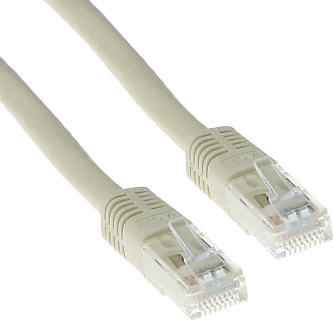 ACT Ivoor 1 meter U/UTP CAT5E patchkabel met RJ45 connectoren IB6401