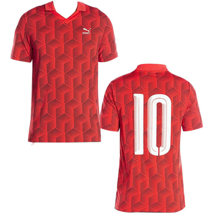 Puma Voetbal Rood T-Shirt - Heren