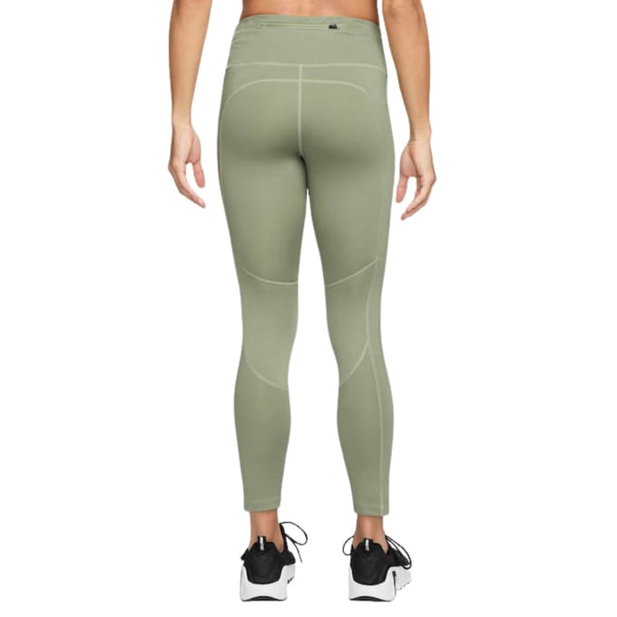 Nike Mid Rise Fast 7/8 Oil Green Legging