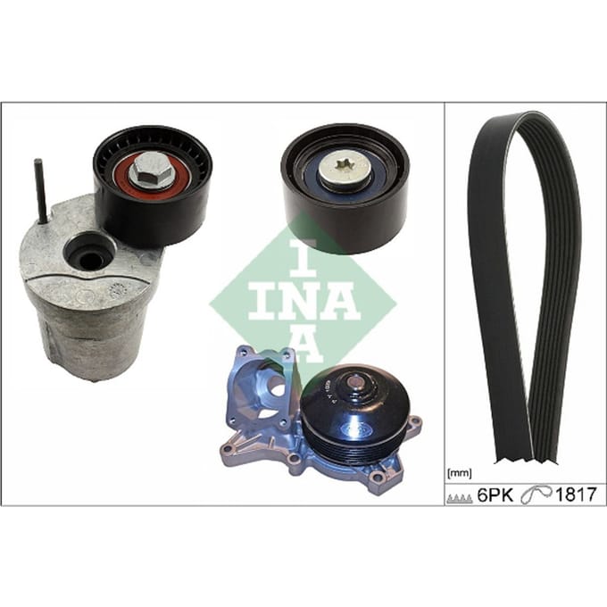 Schaeffler Ina Waterpomp + Multi V-riemset INA 529 0370 30