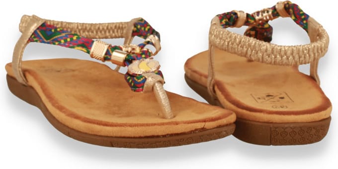 Mode-mania Dames Sandaal | Goud | Maat: 37