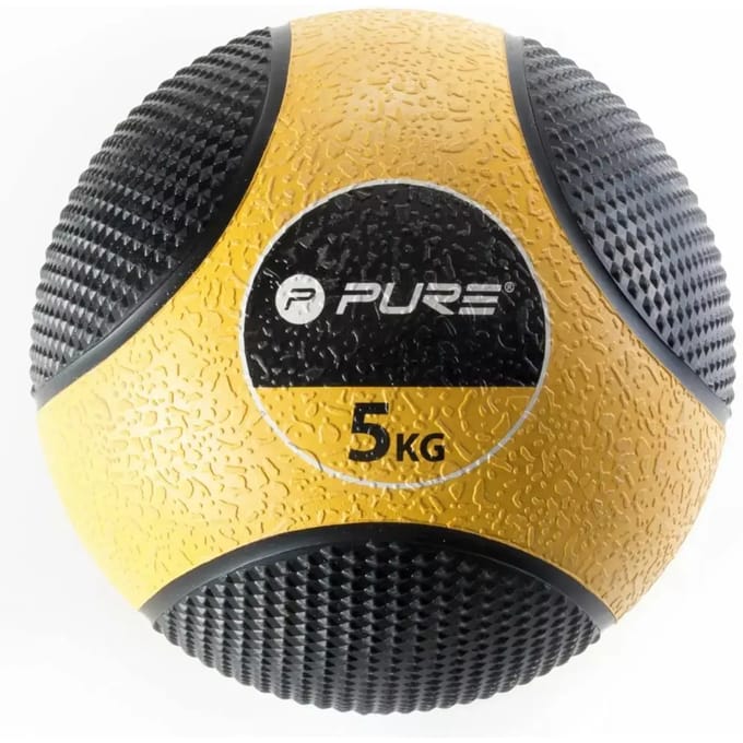 Pure2Improve - Medicine Ball - Medicijn bal- 5kg - Geel