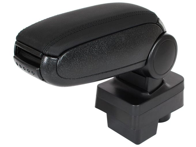 MODECAR - Skoda Fabia II Armsteun - 2006-2014 - Zwarte Eco-leer - Inclusief Montageset