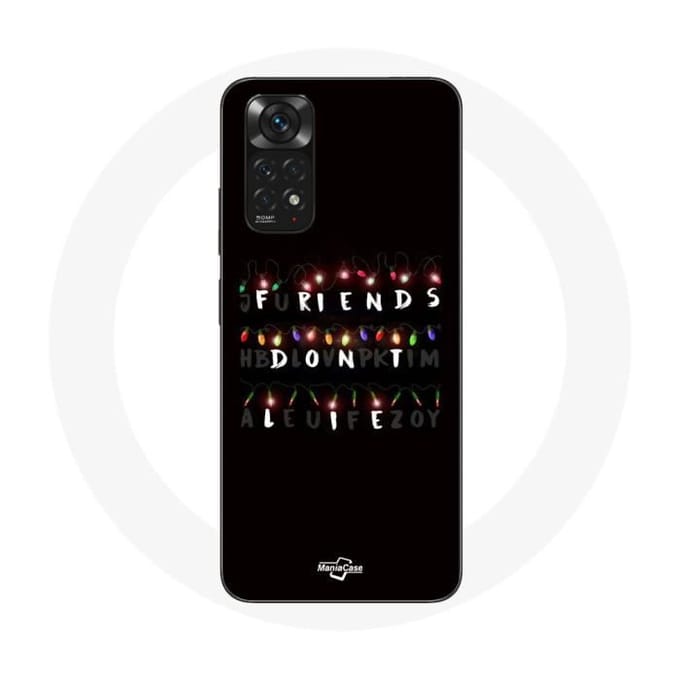 Coque pour Xiaomi Redmi Note 11 4G Stranger Things Affiche Friends Don't Lie Joyeux noël