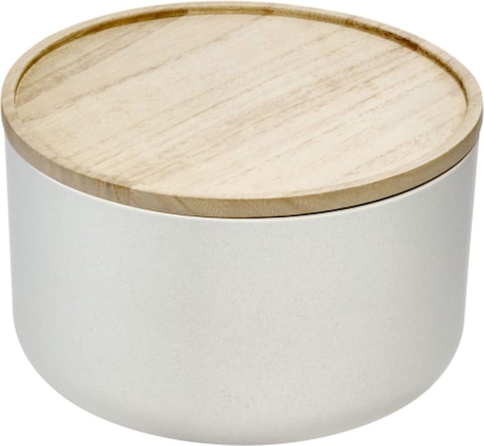 iDesign - Ro Pansino Voorraadpot met Deksel Medium - Gerecycled Kunststof - Wit -