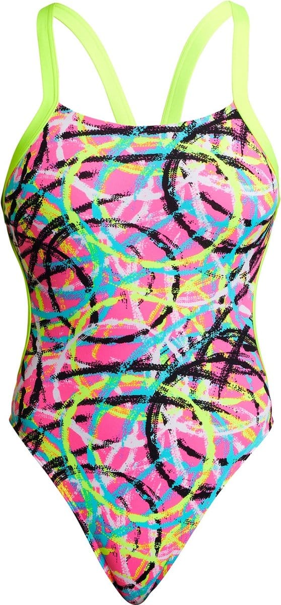 Donut Delight Brace free one piece - Dames | Funkita | Maat 8
