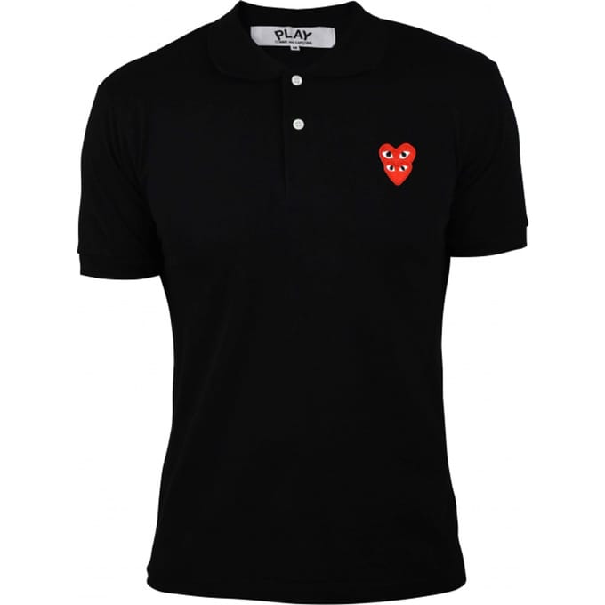 Comme des garçons poloshirt zwart