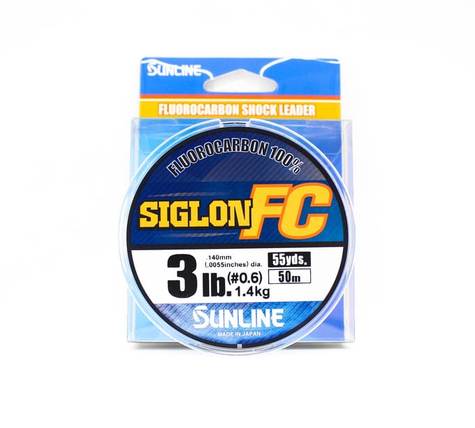 Sunline Fluorocarbon Leider Siglon FC 100% 50m 3lb Diameter 0,14mm (8234) schoon