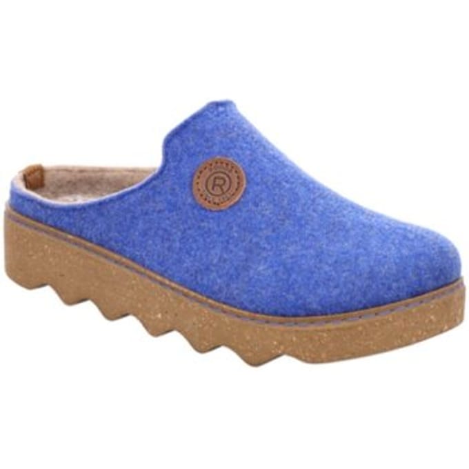 Rohde FOGGIA-D klompen damespantoffels muiltjes vilt 6122 50 Blue