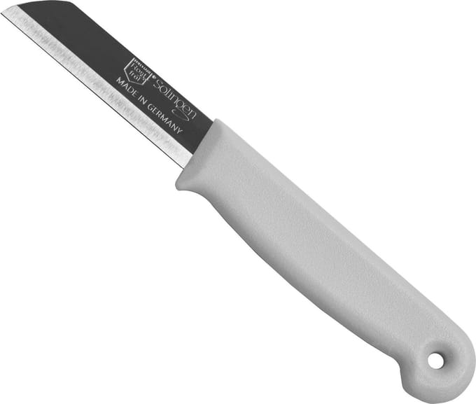 Solingen Schilmesje – RVS Glad – 16 cm met Blade Cover – Wit