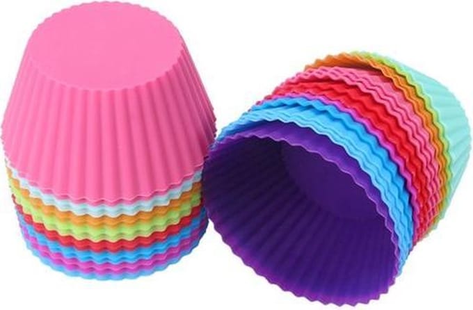 New Age Devi - Siliconen cupcake vormpjes - 12 stuks - Bakplezier