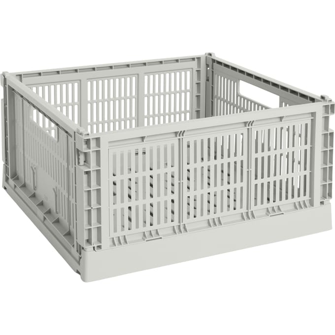 HAY Kleur Krat Mand Groot Vierkant - HAYCrateGrey