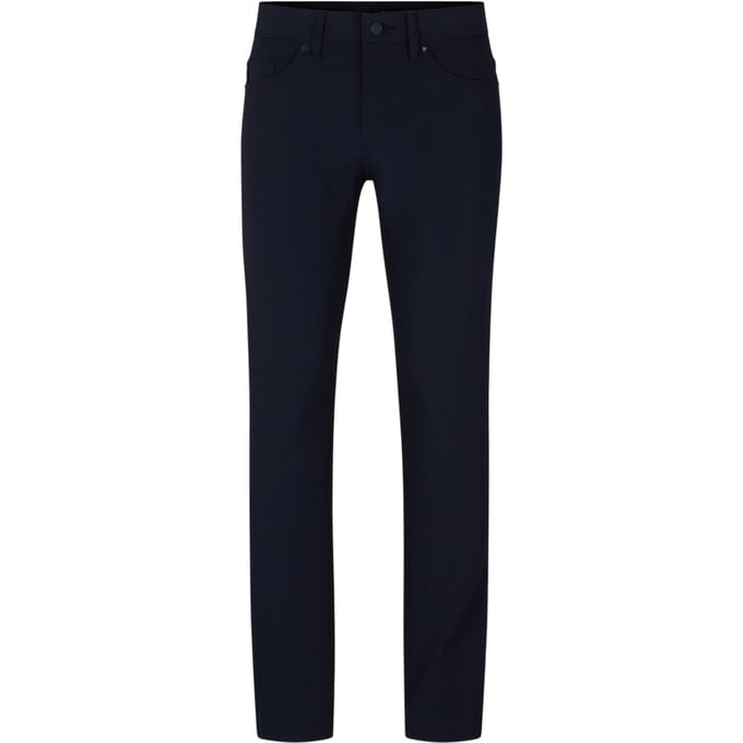 Boss Slanke herenjeans met 5 zakken (Blauw)
