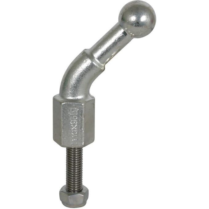 Vaste kogelpunt D=25mm 45 graden schuin met schroefdraadbout M16x4 - 756645