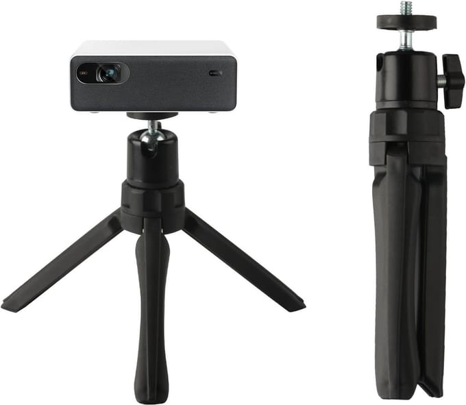 Verstelbare projectorstand voor mini projectoren, statief voor camera's en smartphones, met 1/4'' schroeven en balhoofden
