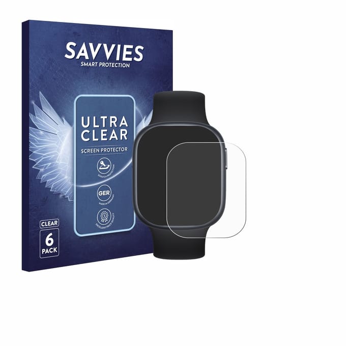 Savvies - Screenprotector voor Honor Watch 4 - Folie Beschermfolie transparant 6 Stuks