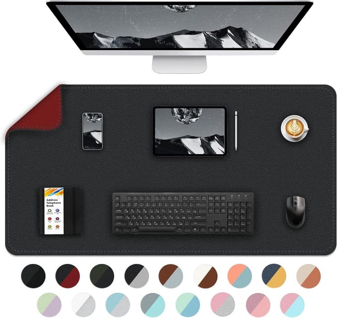 Grote Bureau-onderlegger PU-leer - Waterdichte XL Muismat & Laptopmat voor Bureau