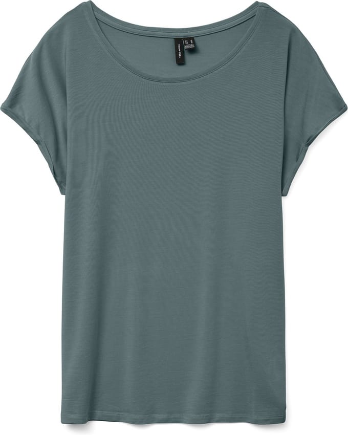 Vero Moda T-shirt Vmava Plain Ss Top Ga Jrs Noos 10284468 North Atlantic Dames Maat - M