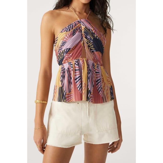 BA&SH Top Nellie Ocre Maat: L | Mini Jurken Outlet | Dames | Roze