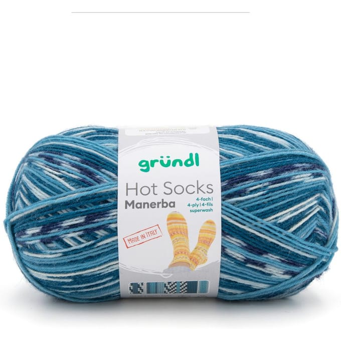 Gründl Hot Socks Manerba - Petrol blauw/Glacier blauw/Natuur