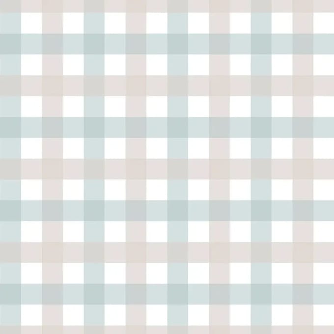 Baby behang Dekornik Provence Check Medium Small