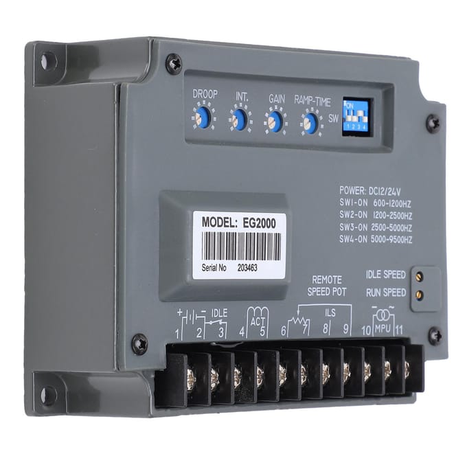 Motortoerentalregelaar Elektronische Gouverneur Diesel Generator Besturingsregelaar EG2000 1224VDC