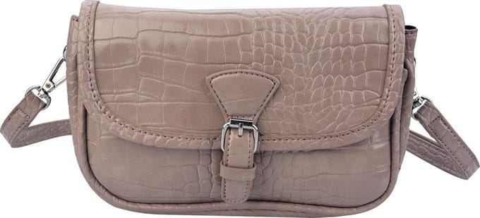 Melady Slangenleer Dames Handtas - Roze