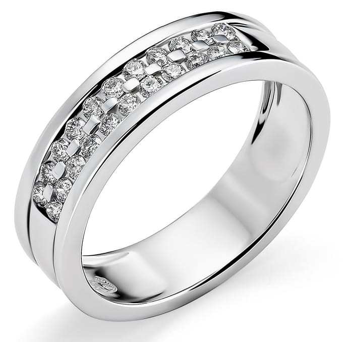 Orphelia RD-3253/56 - Ring - 18 Karaat Witgoud / Diamant 0.26 ct