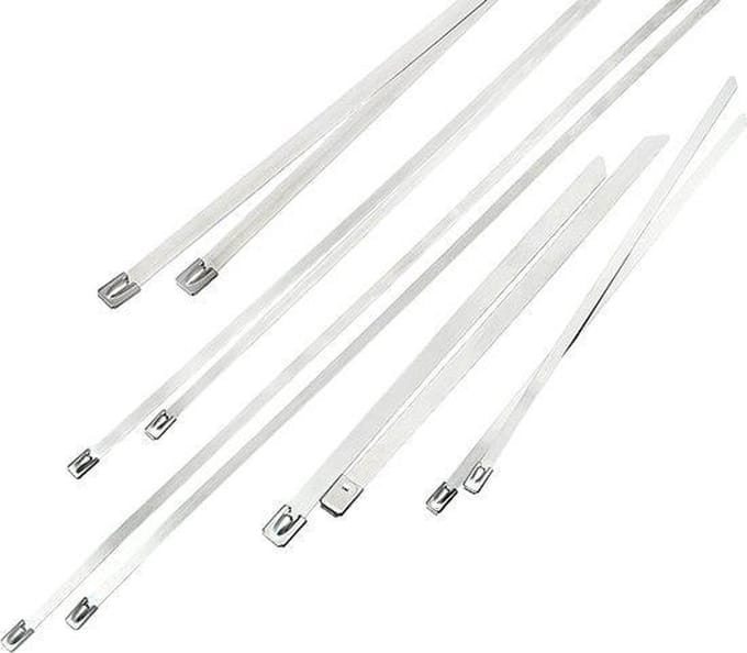 Metalen RVS Tie Wrap - 4,6 x 100 mm - 100 stuks
