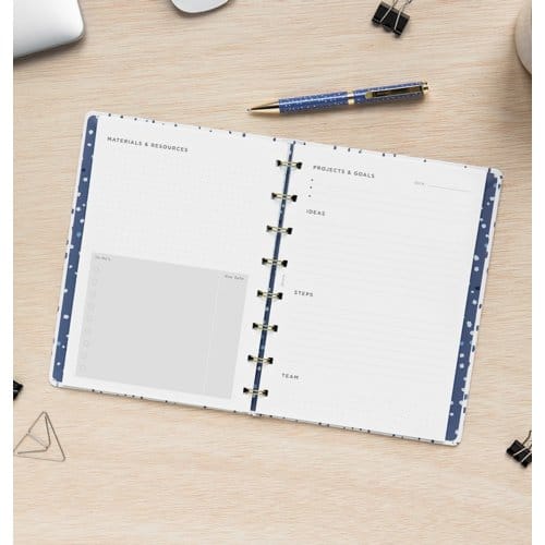 Filofax interieur, formaat a5, uitvoering projecten en doelen notitiepapier à 56