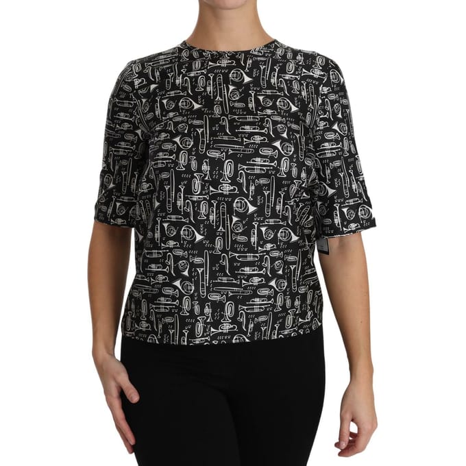 Muziekinstrumenten Print T-shirt