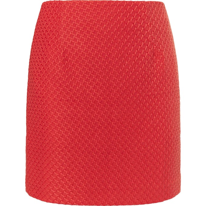 Faina Minirok van bouclé Dames rood