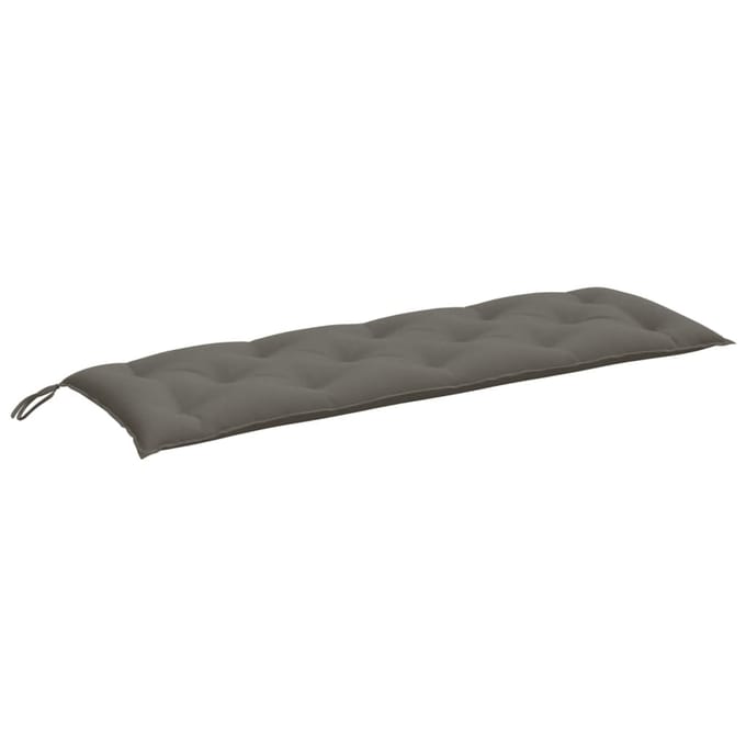 vidaXL - Tuinbankkussen - 150x50x7 - cm - stof - gemêleerd - donkergrijs