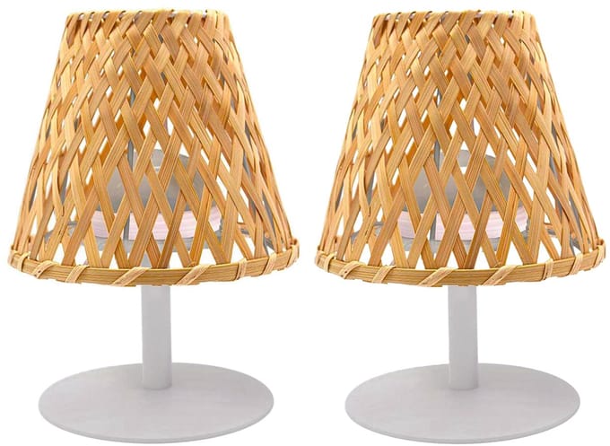 Set van 2 draadloze tafellampen H26CM IBIZA