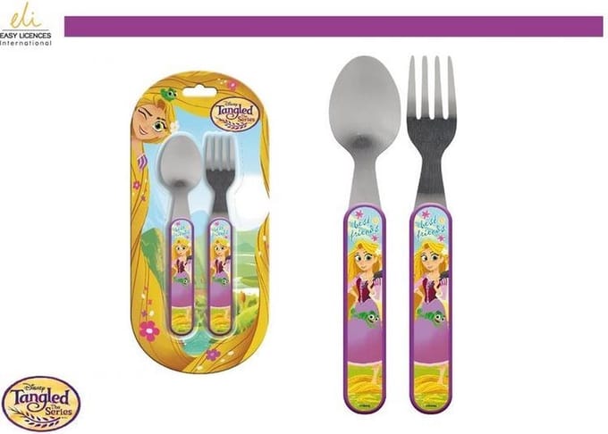Bestek set Disney Princess Tangled Rapunzel (metaal/kunststof)