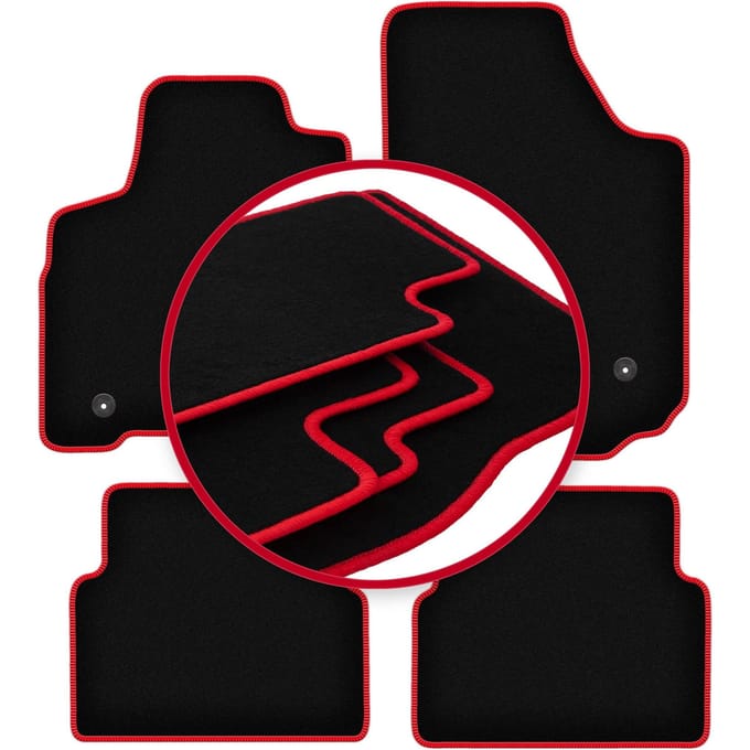 CARLUX-RED automatten voor: Opel Meriva A minivan (2002-2010)