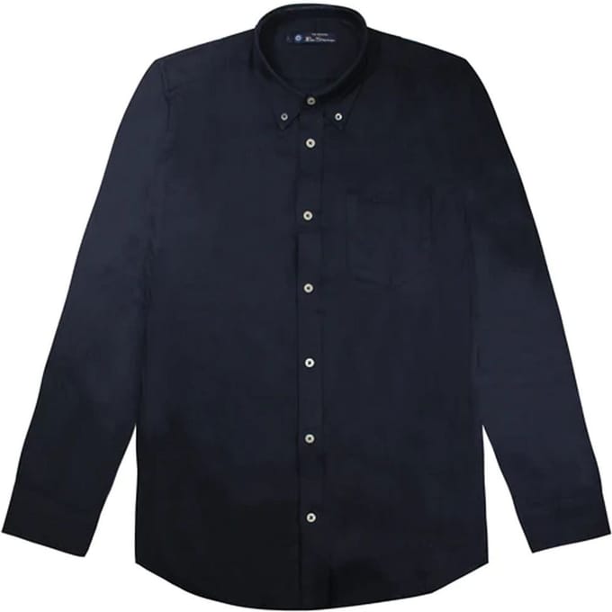 Ben Sherman Heren Navy Oxford Overhemd