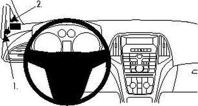 Brodit ProClip houder geschikt voor Opel Astra 2010-2015 Left mount